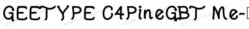 GEETYPE C4PineGBT Me字体转换